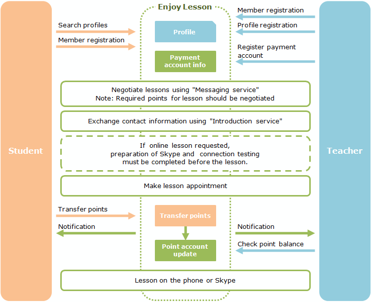 Online lessons using phone and Internet (Skype) image